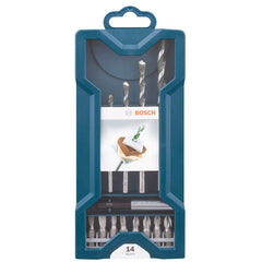 Kit De Pontas E Brocas Bosch Mini X-Line Com 14 Peças