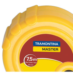 Trena Tramontina MASTER 7,5 m Corpo ABS Fita Aço Temperado Freio Duplo Tramontina