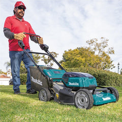 Carrinho Cortador Grama 532Mm Sem Fio 36V 1,6kW 4 Baterias Coletor Carregador DLM532PT4 220V Makita