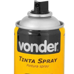 Tinta Spray Acrílica Preto Metálico 350ML/250G Vonder
