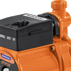 Bomba D'água Elétrica Circulação Pressurização Tramontina BTCP120 120W 127V 1.600L/h 9m.c.a. Ferro Fundido
