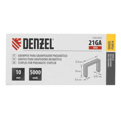 Grampos Pneumáticos 10mm 0,6mm 12,8mm 5000pcs Denzel para Marceneiro Estofamento