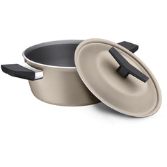Caçarola Tramontina Spezia Induction 24 cm 4.3 Litros 3 mm Antiaderente Starflon Excellent Areia