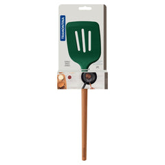 Espátula Silicone Tramontina Live Verde Cabo Madeira Resistente 210°C Cozinha Antiaderente Profissional