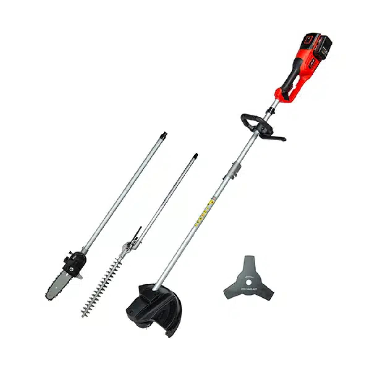 Multifuncional a Bateria Toyama TBT18+18MT 36V Sistema 4 em 1 Motor Brushless Kit 2 Baterias 4.0Ah Carregador Duplo