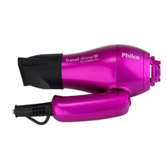 Kit Travel Shine Philco Com Secador de Cabelos 1000W Prancha e Necessaire Bivolt