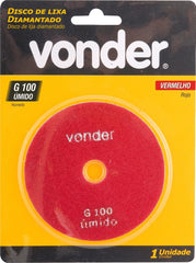 Disco Lixa Diamantado Umido 4" G 100 Vonder