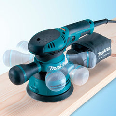 Lixadeira Roto Orbital 125Mm Industrial 300W Com Lixa Saco Coletor BO5040 110V Makita