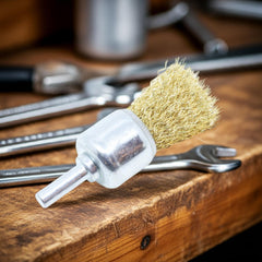 Escova Pincel Aço Haste 1/4" x 1" Tradestar