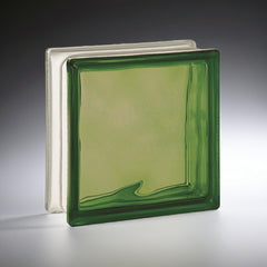 Tijolo de Vidro 19 x 19 x 8 CM Verde Translúcido 06 Unidades Tradestar
