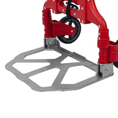 Carrinho de Carga Dobrável Multiuso 80Kg 70Kg Plataforma 385x280mm 2 Rodas Alumínio MTX