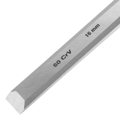 Formão Chanfrado Cabo Dupla Injeção Emborrachado 5/8'' 16mm MTX 245119 Aço Cromo-Vanádio 65 HRC