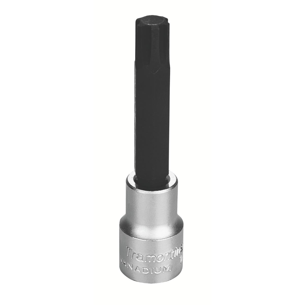 Soquete 12 mm Aço Cromo Vanádio 1/2'' Encaixe Ponta RIBE Longa Tramontina PRO