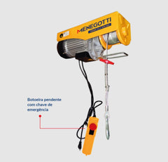 Guincho Coluna Prime 300/600KG V2 12/6M Motor Mono 127V