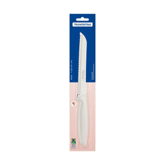 Faca Para Pão Tramontina Plenus Lâmina 7 Polegadas Aço Inox Cabo Polipropileno Off White Profissional
