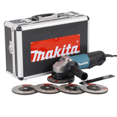 Esmerilhadeira Angular 115Mm Industrial 840W Chave Punho 5 Discos Maleta 9557HPGX2 220V Makita