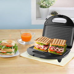 Grill e Sanduicheira Crome Inox Britânia Com Chapas em Formato Grill Revestimento Antiaderente 127V