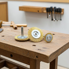 Jogo Escova Circular de Aço Haste 1/4" 3 Peças Tradestar