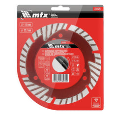 Disco de Corte Segmentado Diamantado 115 x 22,2mm Corte Seco Alta Performance MTX 731529