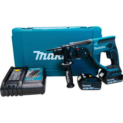 Martelete Combinado SDS PLUS Sem Fio 18V Força 1,9J Com Baterias Carregador Maleta DHR202RFE Makita