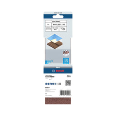 Jogo De Cinta De Lixa Bosch Pro X440 75X533mm G60/80/120 3Un