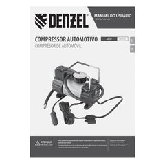 Compressor de Ar Automotivo Portátil 12V 7 Atm 37 L/min Pistão Denzel AC-37