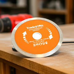 Disco Diamantado 110 mm Continuo Furo 20 mm Tradestar