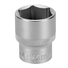 Soquete Sextavado 1/2'' 13mm Aço CrV Stels 1382455 Com Clips Plástico