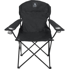 Cadeira Camping Dobrável Araguaia Comfort Max Preta Bel Suporta até 150kg 2 Porta-Copos Aço Epóxi
