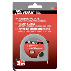 Trena Curta 3m 16mm Plástico ABS Fine MTX 310169 Medição Precisa