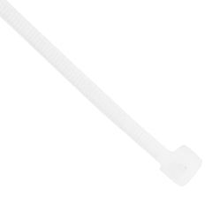Abraçadeira De Plástico 250X4,8Mm Branco 100 Peças Resistente UV -35+85°C Sparta