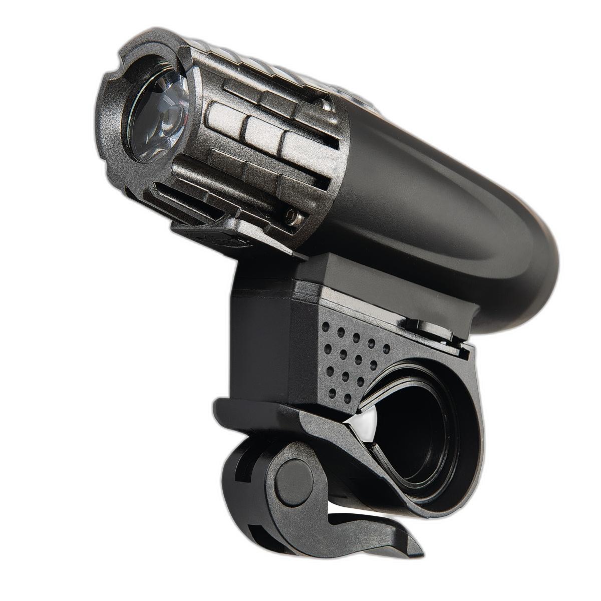 Lanterna LED Bicicleta Tramontina 1200 mAh 200 Lumens USB Recarregável 4 Modos 360° Fixação ABS Modelo Tramontina