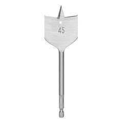Broca Chata Para Madeira 45mm 150mm Aço 45 Haste Hexagonal MTX 704339