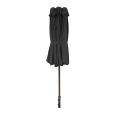 Ombrellone Retangular Oversize 4,50m x 2,65m Preto Bel Alumínio Central Manivela FPS 60 Quiosque