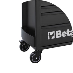 Carrinho para Ferramentas 800KG Preto 7 Gavetas Tampo de Madeira Fechadura RSC24/7-N Beta