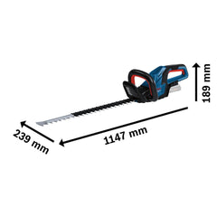 Aparador Cerca Viva Bosch Ghe 18V-60 Brushless Sem Bateria