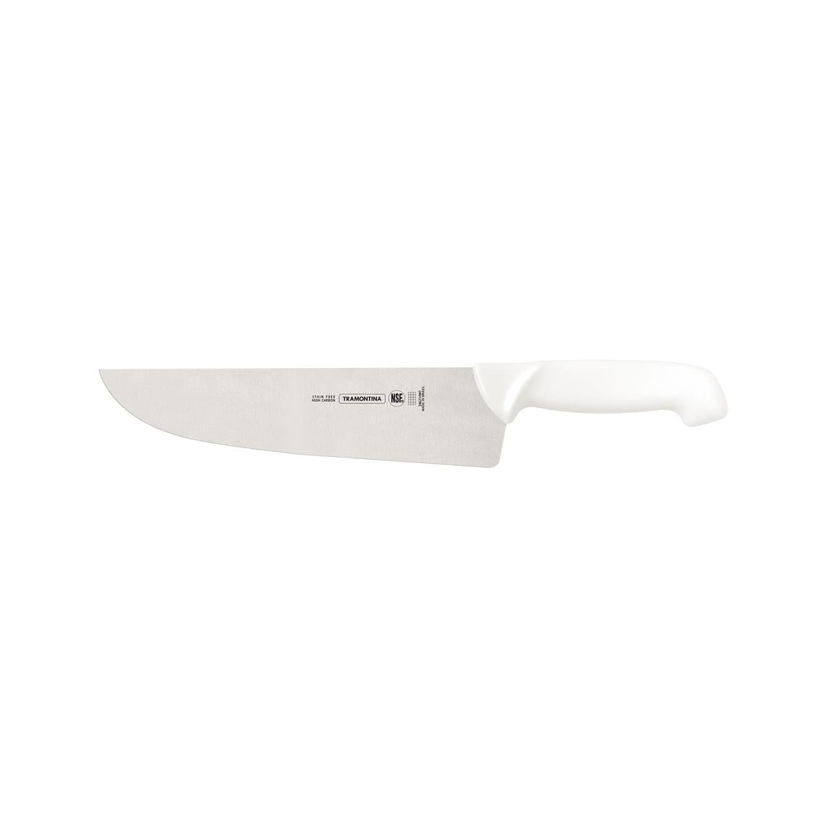 Faca De Açougueiro Tramontina Profissional Master 11 Polegadas 28 Cm Aço Inox Cabo Branco