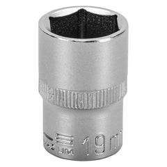 Soquete Sextavado 1/2'' 19mm CrV com Clips Plástico Automóvel Stels 1381955