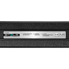 Torquímetro de Estalo 1/4'' 5-25Nm CrV Precisão e Durabilidade Stels 1418055