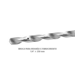 Broca para Mourão 1/4'' x 250 mm Tradestar
