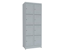 Armário Vestiário Duplo 08 Portas Cinza Presto
