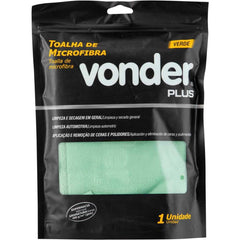 Toalha 40X60Cm 400Gsm Microfibra Verde Vonder Plus