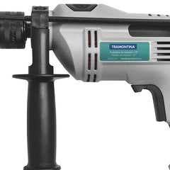 Furadeira de Impacto 500W 1/2'' 127V Tramontina com Empunhadura Auxiliar e Reversão