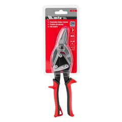 Tesoura Para Chapa Corte Direito 250mm (10'') Aço 45 Cabo Dupla Injeção Trava Segurança MTX 783329
