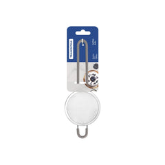 Peneira Tramontina Softta Aço Inox 8,8 cm Com Cabo E Alça Em Silicone Cinza Para Cozinha