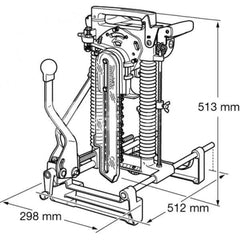 Entalhadeira de Corrente de Aço Industrial 1140W Com Óleo Chave Fixa Suporte 7104L 220V Makita