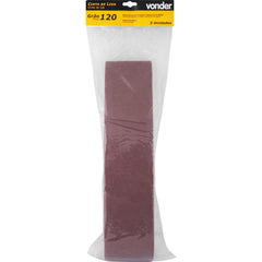 Cinta de Lixa 100 mm x 915 mm G 120 com 5 peças Vonder