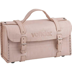 Maleta de couro 400x140x210cm marrom natural Vonder