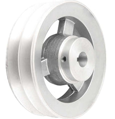 Polia Alumínio 2 Canais Perfil B 150mm com Furo 3/4" Vonder
