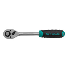 Jogo de Chave Catraca 1/2'' Encaixe Soquetes Sextavados 10-22mm 11 Peças Aço CrV Stels 1412755 - Guimepa